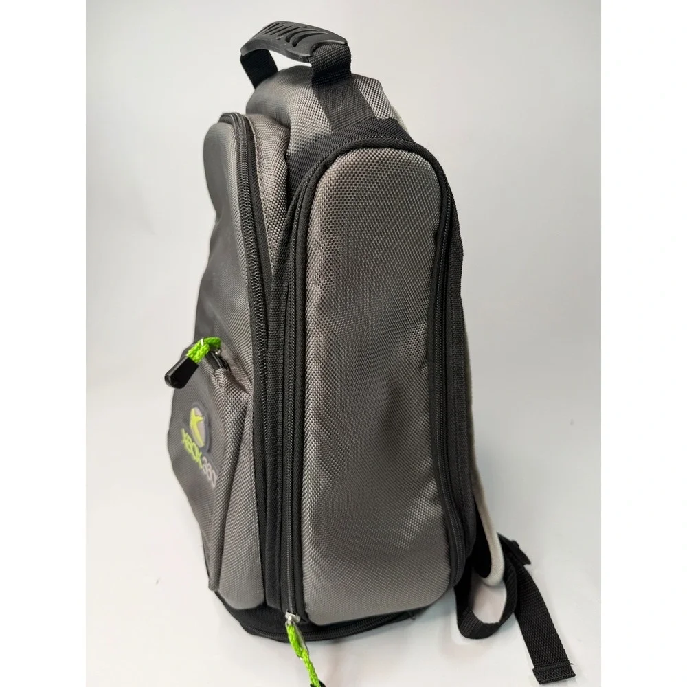 XBOX 360 Backpack Protective Backpack Travel Bag, Black Gray & Green